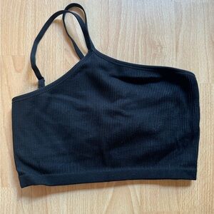 AERIE one shoulder ribbed bra